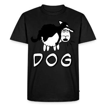 Sheep and Dog - Men's Premium Organic T-Shirt - black - Front - Nico (187cm)
