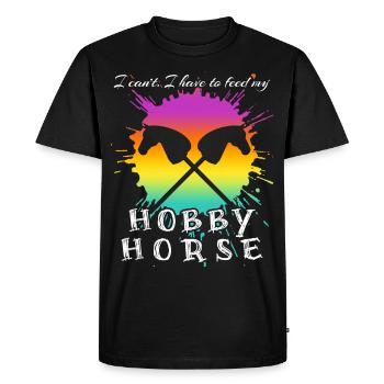Équitation Hobby Horsing Hobby Horse - T-shirt Premium bio Homme - noir - Devant - Nico (187cm)