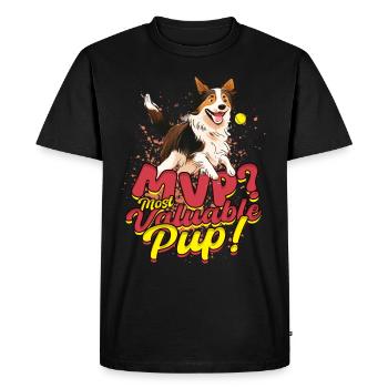 Flyball Most Valuable Pup! - Men's Premium Organic T-Shirt - black - Front - Nico (187cm)