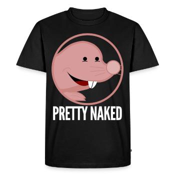 Joli rat-taupe nu - T-shirt Premium bio Homme - noir - Devant - Nico (187cm)