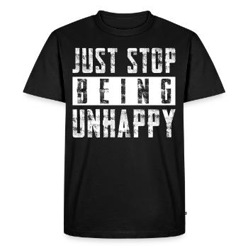 Sarcasm Misanthrope Sarcasm - Men's Premium Organic T-Shirt - black - Front - Nico (187cm)