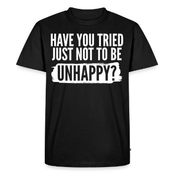 Goth Sarcasm Sarcastic Misanthrope - Men's Premium Organic T-Shirt - black - Front - Nico (187cm)