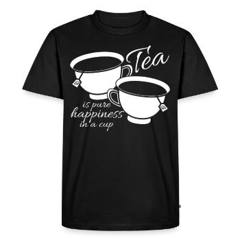 Tea Bag Teapot Tea Cup Tea Mug - Men's Premium Organic T-Shirt - black - Front - Nico (187cm)