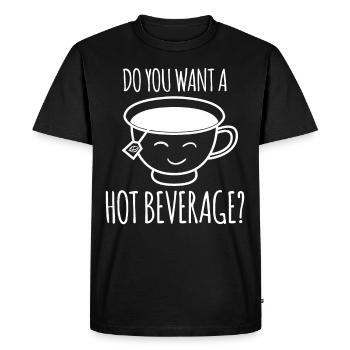 Teapot Tea Cup Tea Mug Tea Bag - Men's Premium Organic T-Shirt - black - Front - Nico (187cm)
