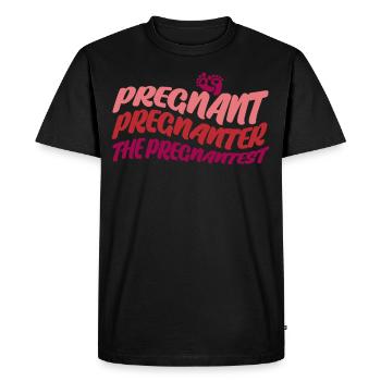 Pregnancy Baby Mother Pregnant Expecting - Men's Premium Organic T-Shirt - black - Front - Nico (187cm)