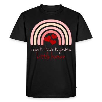 Pregnancy Expecting Pregnant Baby Mother - Men's Premium Organic T-Shirt - black - Front - Nico (187cm)