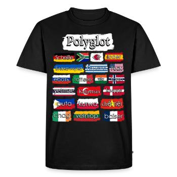 Mots de malédiction internationale - T-shirt Premium bio Homme - noir - Devant - Nico (187cm)
