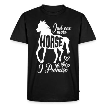 Haflinger étalon cheval équitation - T-shirt Premium bio Homme - noir - Devant - Nico (187cm)