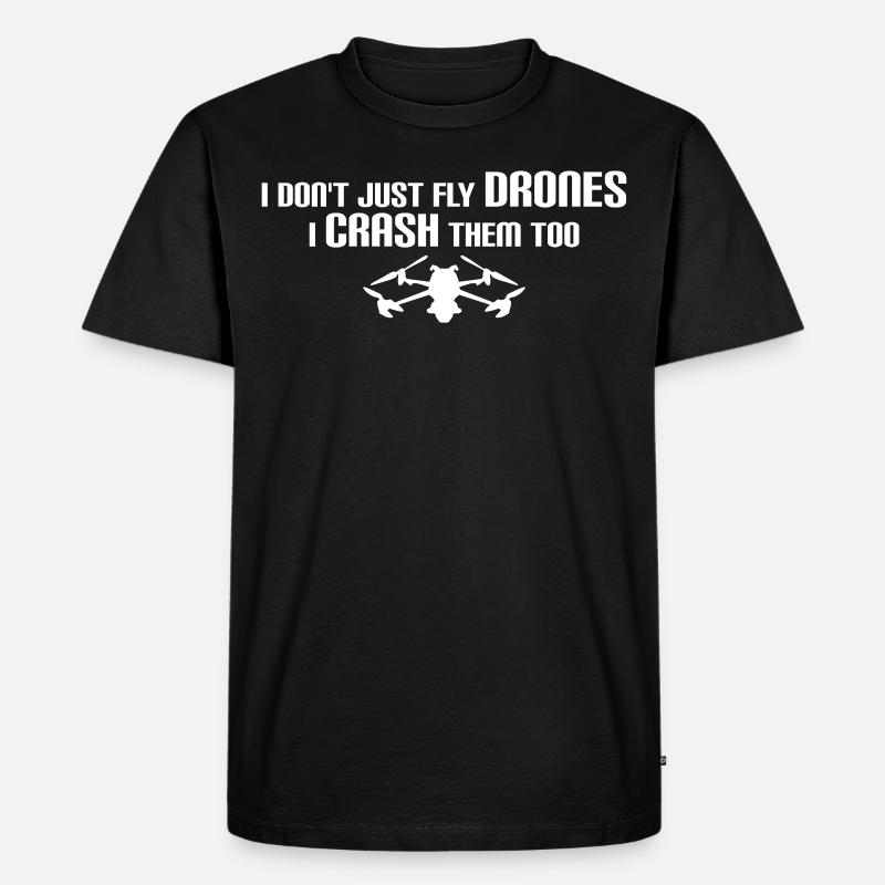 FPV Drone Crash Quadcopter Drones - Men's Premium Organic T-Shirt - black