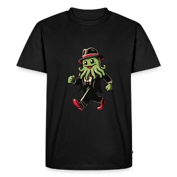 Drôle Cthulhu Politicien Dystopique Kraken - T-shirt Premium bio Homme - noir - Devant - Nico (187cm)