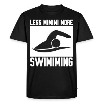 Triathlon Nageur Natation - T-shirt Premium bio Homme - noir - Devant - Nico (187cm)