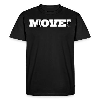 Move Chess Pieces Chess Player - Men's Premium Organic T-Shirt - black - Front - Nico (187cm)