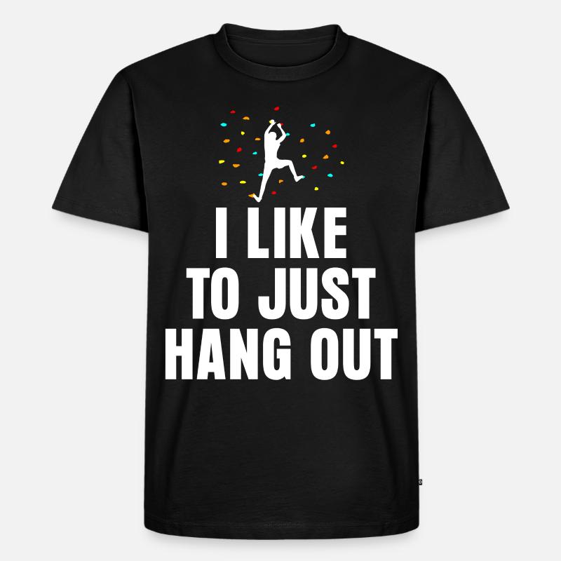 Boulder Climbing Bouldering - Männer Premium Bio T-Shirt - Schwarz