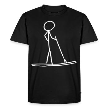 SUP Board Paddle Stand up Paddling - Men's Premium Organic T-Shirt - black - Front - Nico (187cm)