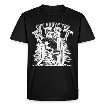 Lumberjack Lumberjack Cut above the rest - Men's Premium Organic T-Shirt - black - Front - Nico (187cm)