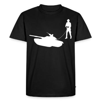 Tanks MBT Tank Driver Tank Combat - Men's Premium Organic T-Shirt - black - Front - Nico (187cm)