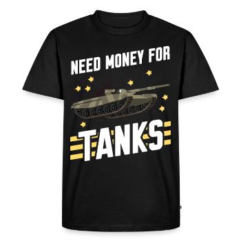 Tank Driver Combat Tank - Men's Premium Organic T-Shirt - black - Front - Nico (187cm)
