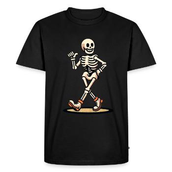 Funny Retro Cartoon Halloween Costume Decoration - Men's Premium Organic T-Shirt - black - Front - Nico (187cm)