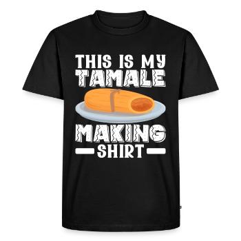 Tamale Cuisine mexicaine Tamale Lover - T-shirt Premium bio Homme - noir - Devant - Nico (187cm)