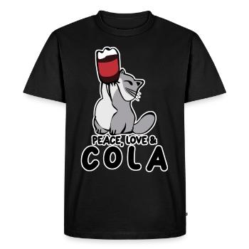 Boissons gazeuses à la limonade Cola Cat - T-shirt Premium bio Homme - noir - Devant - Nico (187cm)