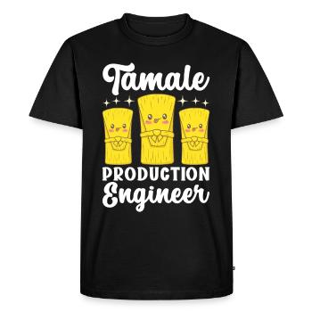 Tamale Cuisine mexicaine Tamale Lover - T-shirt Premium bio Homme - noir - Devant - Nico (187cm)