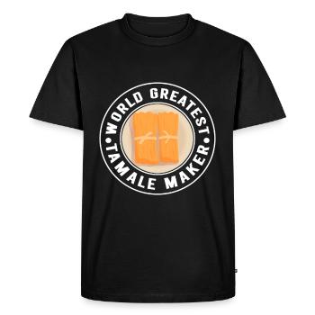 Tamale Cuisine mexicaine Tamale Lover - T-shirt Premium bio Homme - noir - Devant - Nico (187cm)
