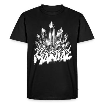 Géologie Géologue Mineral Maniac - T-shirt Premium bio Homme - noir - Devant - Nico (187cm)