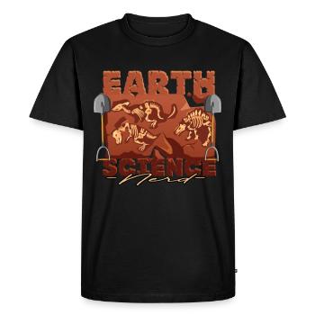 Geology Geologist Earth Science Nerd - Men's Premium Organic T-Shirt - black - Front - Nico (187cm)