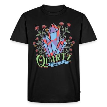 Géologie Géologue Géosciences Quartz Quest - T-shirt Premium bio Homme - noir - Devant - Nico (187cm)