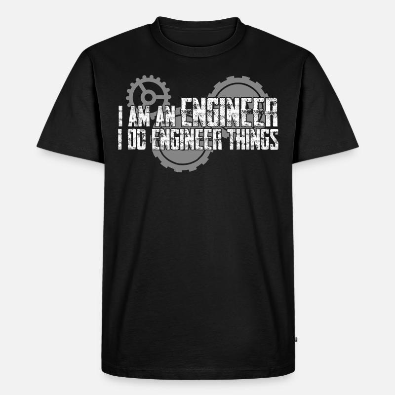 Engineering Engineers Engineer - Men's Premium Organic T-Shirt - black