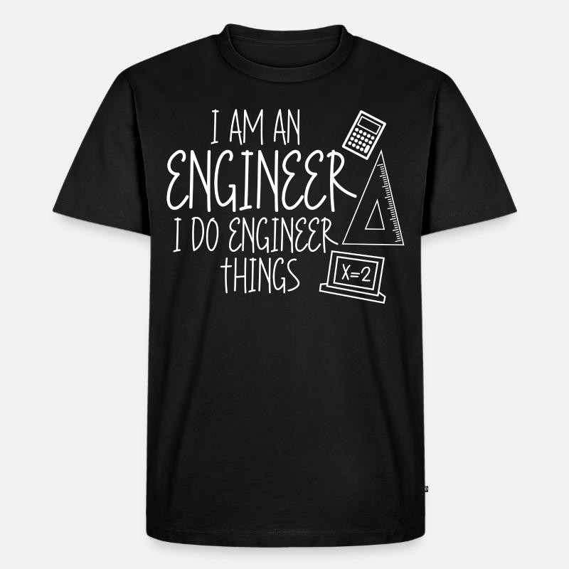 Engineer Joke Mechanical Engineering - Männer Premium Bio T-Shirt - Schwarz