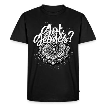 Géologue géologue Got Geodes - T-shirt Premium bio Homme - noir - Devant - Nico (187cm)