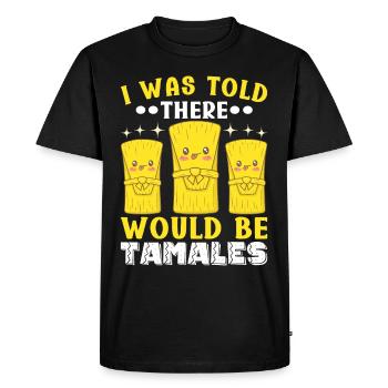 Tamale Cuisine mexicaine Tamale Lover - T-shirt Premium bio Homme - noir - Devant - Nico (187cm)
