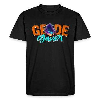 Geology Geoscience Geoscience Geode Gazer - Men's Premium Organic T-Shirt - black - Front - Nico (187cm)