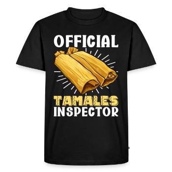 Tamale Cuisine mexicaine Tamale Lover - T-shirt Premium bio Homme - noir - Devant - Nico (187cm)