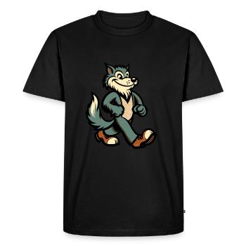 Retro Vintage Style Halloween Werewolf Costume Decoration - Men's Premium Organic T-Shirt - black - Front - Nico (187cm)