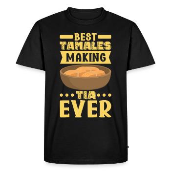 Tamale Cuisine mexicaine Tamale Lover - T-shirt Premium bio Homme - noir - Devant - Nico (187cm)