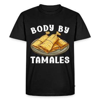 Tamale Cuisine mexicaine Tamale Lover - T-shirt Premium bio Homme - noir - Devant - Nico (187cm)