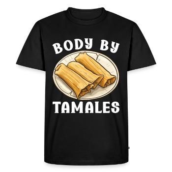 Tamale Cuisine mexicaine Tamale Lover - T-shirt Premium bio Homme - noir - Devant - Nico (187cm)