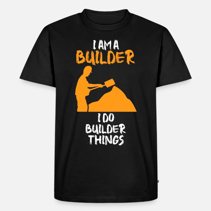 Builder Road Keeper Roadbuilder - Männer Premium Bio T-Shirt - Schwarz