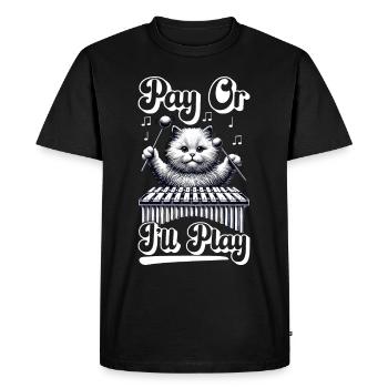 Vibraphon, vibraphonist - Men's Premium Organic T-Shirt - black - Front - Nico (187cm)
