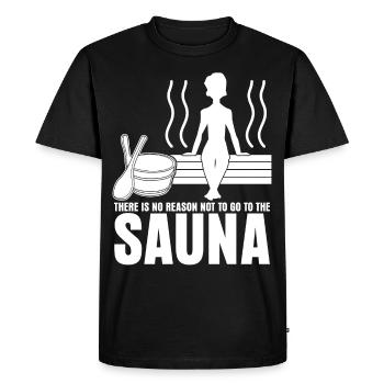 Sauna Spa Thermal Bath Wellness - Men's Premium Organic T-Shirt - black - Front - Nico (187cm)