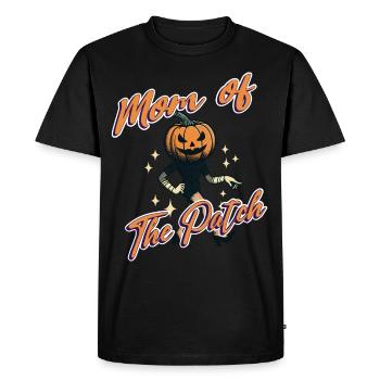 Maman du champ de citrouilles drôle de dicton à Halloween - T-shirt Premium bio Homme - noir - Devant - Nico (187cm)