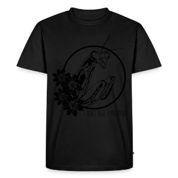Insect Praying Mantis - Men's Premium Organic T-Shirt - black - Front - Nico (187cm)