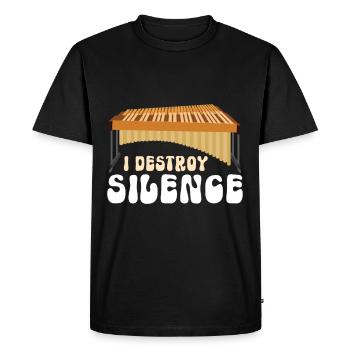 Vibraphon, vibraphonist - Men's Premium Organic T-Shirt - black - Front - Nico (187cm)
