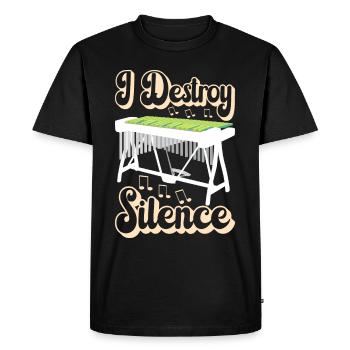 Vibraphon, vibraphonist - Men's Premium Organic T-Shirt - black - Front - Nico (187cm)