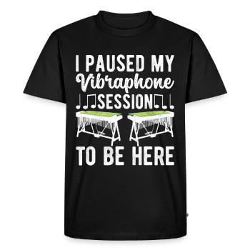 Vibraphon, vibraphonist - Men's Premium Organic T-Shirt - black - Front - Nico (187cm)