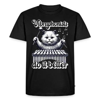 Vibraphon, vibraphonist - Men's Premium Organic T-Shirt - black - Front - Nico (187cm)