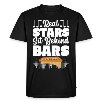 Vibraphon, vibraphonist - Men's Premium Organic T-Shirt - black - Front - Nico (187cm)