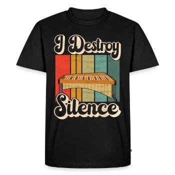 Vibraphon, vibraphonist - Men's Premium Organic T-Shirt - black - Front - Nico (187cm)